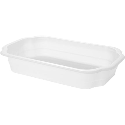 Biokunststoff Schale Take-Away  Weiß Biokunststoff 250x159x43  | Packung (246 Stück)