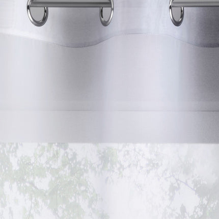 2er Pack Gardinen Vertikal Farbverlauf Druck Transparent »Modena« mit Ösen und Raffhalter, Vorhang, Dekoschal 10000183