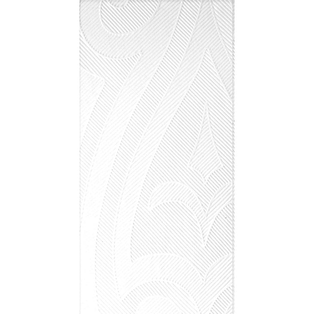 Elegance Servietten 48x48 cm, 1/8 F. Lily - Weiße Tischdekoration | Packung (40 Servietten)