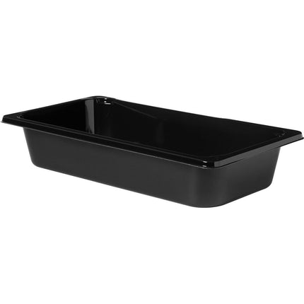 CPET-Schale 1/3 GN  Schwarz CPET 325x176x60  | Packung (174 Stück)