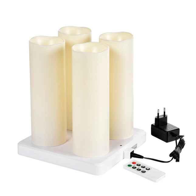 LED Stumpenkerze 220x75 mm - Warmweiß, 200 Stunden Brenndauer | 1 Stück