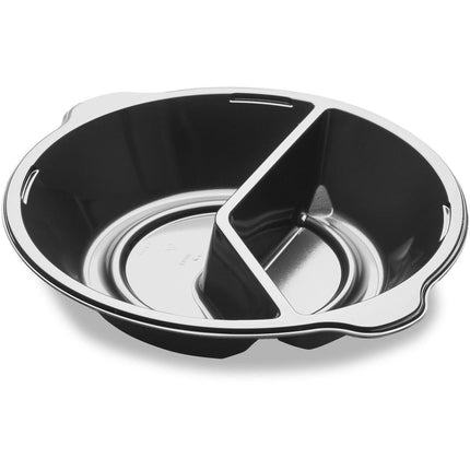 DF Pearl M2 – 2-geteilt 2 Schwarz PP Ø220x42  | Packung (300 Stück)
