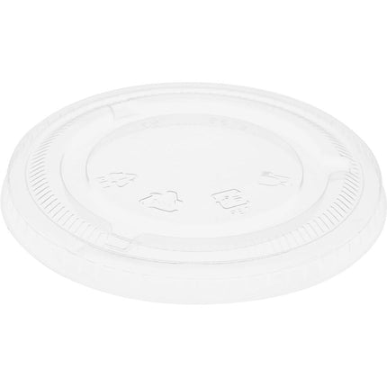 Flacher Deckel ohne Öffnung für 188004-6, rPET  Transparent rPET | Packung (50 Stück)