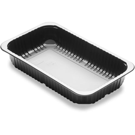 Menüschale 1-comp 1 Schwarz PP/MIN 260x158x43,7  | Packung (384 Stück)