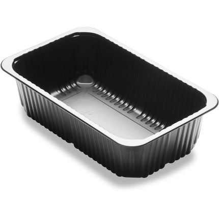 Menüschale 1-comp 1 Schwarz PP/MIN 260x158x70,7  | Packung (376 Stück)