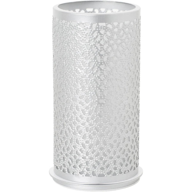 Kerzenhalter aus Metall, 140x75 mm, silber - Elegantes Design | Packung (1 Stück)