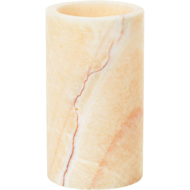 Kerzenhalter aus Mineral Onyx, 125x70 mm - Elegantes Design | Packung (1 Stück)