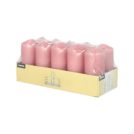 Starpak 10 Stumpenkerzen Ø 40 mm · 90 mm