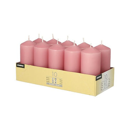 Starpak 10 Stumpenkerzen Ø 40 mm · 90 mm