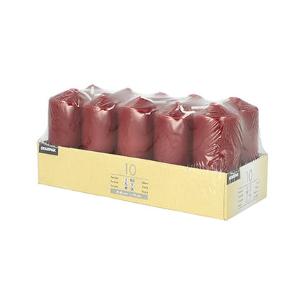 Starpak 10 Stumpenkerzen Ø 40 mm · 90 mm