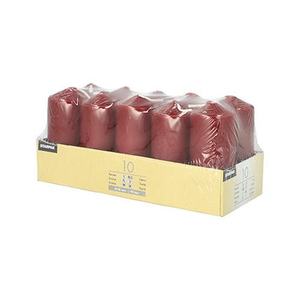 Starpak 10 Stumpenkerzen Ø 40 mm · 90 mm