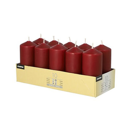 Starpak 10 Stumpenkerzen Ø 40 mm · 90 mm