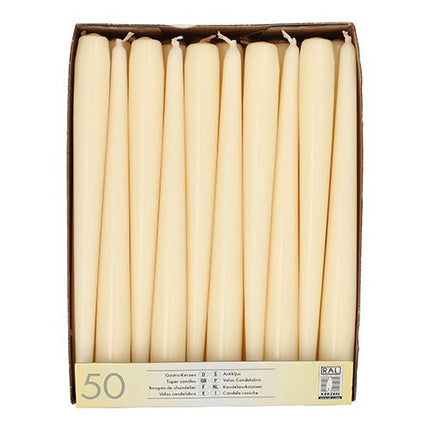 Starpak 50 Leuchterkerzen Ø 2,2 cm · 25 cm