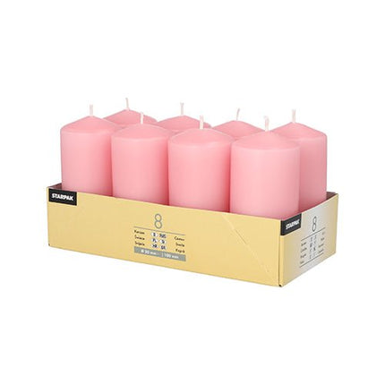 Starpak 8 Stumpenkerzen Ø 50 mm · 100 mm