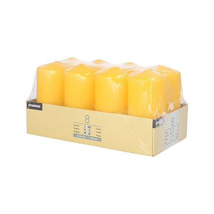 Starpak 8 Stumpenkerzen Ø 50 mm · 100 mm