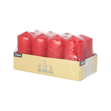 Starpak 8 Stumpenkerzen Ø 50 mm · 100 mm