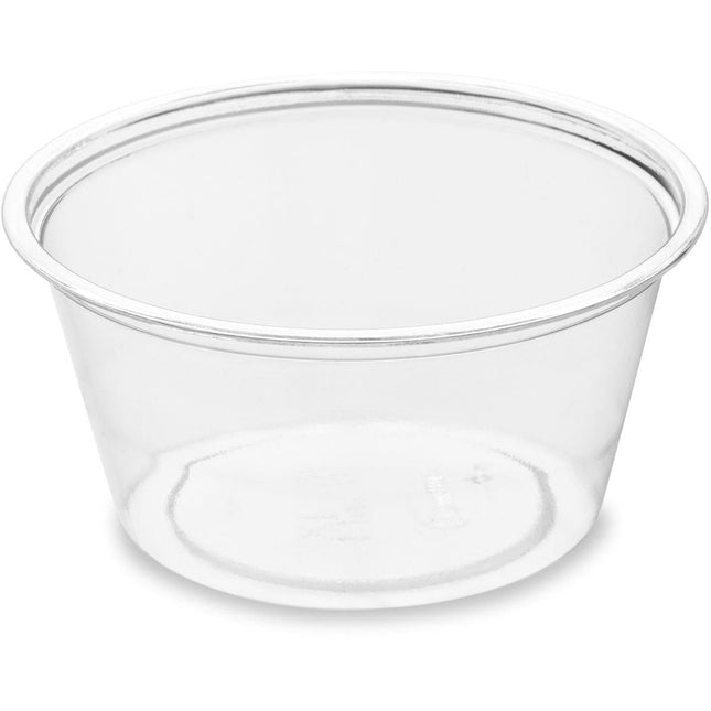 Dressingbecher 60 ml, rPET  Transparent rPET 64x64x30 | Packung (100 Stück)