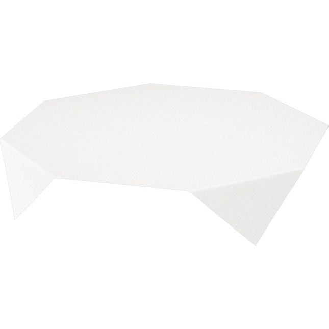 Dunisilk Tischdecke 84x84 cm Linnea weiß - Elegante Tischdekoration | Packung (100 Stück)