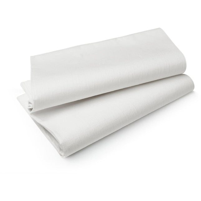 Evolin Mitteldecke 84x84 cm, weiß - Hochwertige Tischdecke | Packung (84 Stück)