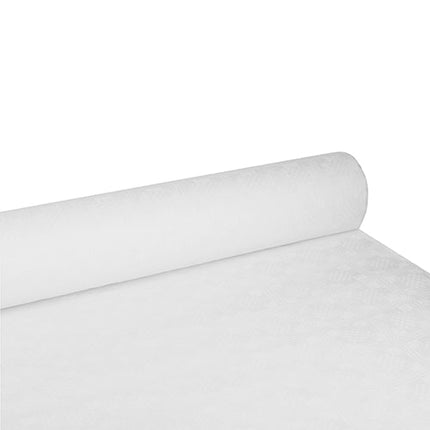 PAPSTAR Papiertischtuch Damastprägung, weiß, 100 m x 1,2 m | Folie (1 Rolle)
