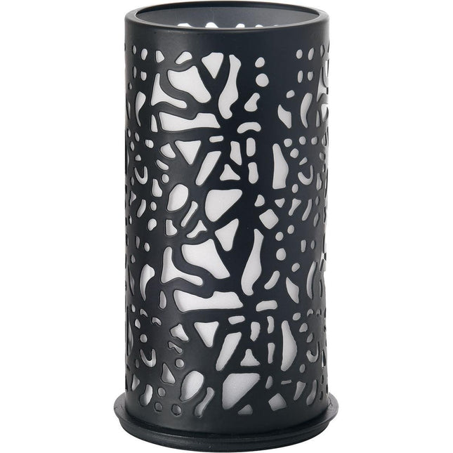 Kerzenhalter aus Metall, 140x75 mm, Twist schwarz - Modernes Design | Packung (1 Stück)