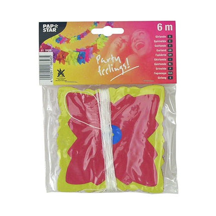 PAPSTAR Girlande aus Papier, Ø 12 cm, 6 m, ideal für Feste | Beutel (1 Stück)