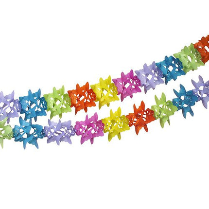 PAPSTAR Girlande aus Papier, Ø 12 cm, 6 m, ideal für Feste | Beutel (1 Stück)