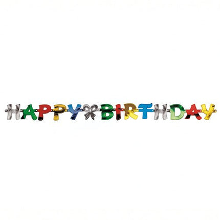 PAPSTAR Grußkette "Happy Birthday", 1,4 m, festliche Dekoration | Beutel (1 Stück)
