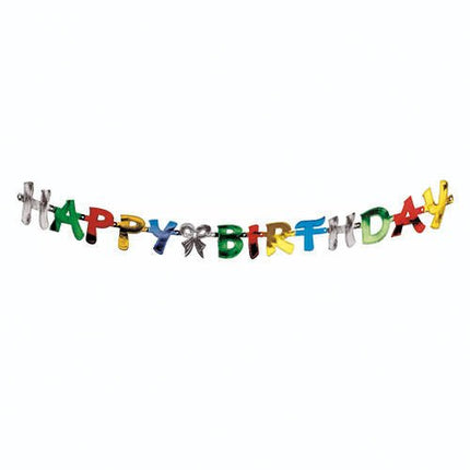 PAPSTAR Grußkette "Happy Birthday", 1,4 m, festliche Dekoration | Beutel (1 Stück)