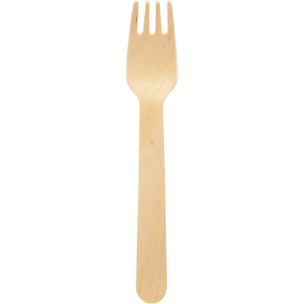 Gabel 160 mm, Holz ungewachst  Natural ungewachst 160 | Packung (100 Stück)