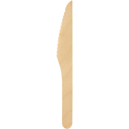 Messer 165 mm, Holz ungewachst  Natural ungewachst 165 | Packung (100 Stück)