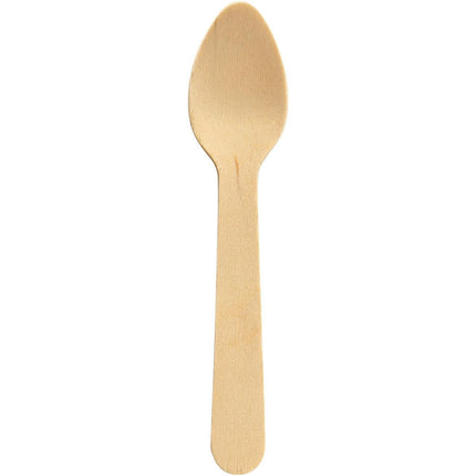 Kaffeelöffel 110 mm, Holz ungewachst  Natural ungewachst 110 | Packung (100 Stück)