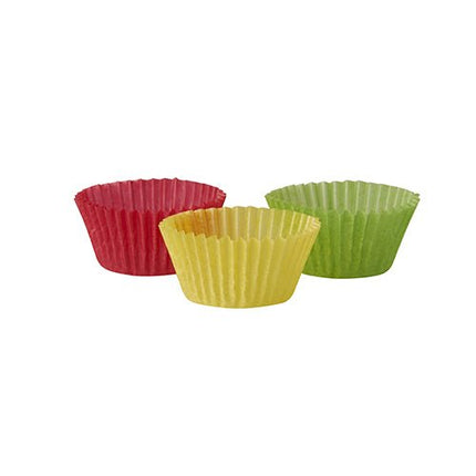 PAPSTAR Backförmchen Ø 2,4 cm, farbig sortiert für Backideen | Faltschachtel (300 Stück)