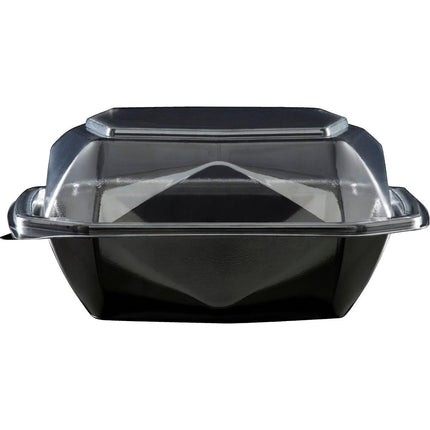 Octaview® S  Schwarz / Transparent APET 150x150x70  | Packung (400 Stück)