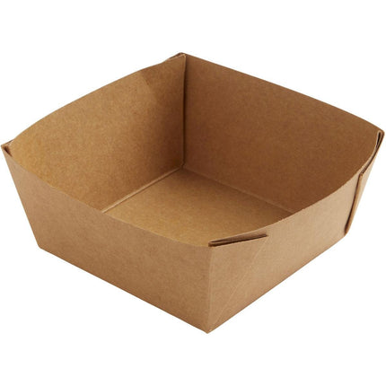 Viking Cube Low Box  Braun Karton/PE 113x113x50  | Packung (300 Stück)