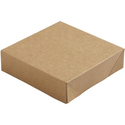 Viking Cube Deckel  Braun Karton/PE 113x113x29  | Packung (300 Stück)