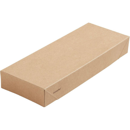 Viking Slim Brick Deckel Karton  Braun Karton/PLA 225x85x30  | Packung (300 Stück)