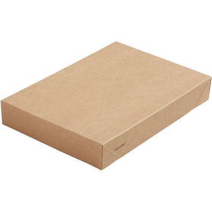 Viking Brick Deckel Karton  Braun Karton/PLA 200x140x30 | Packung (300 Stück)