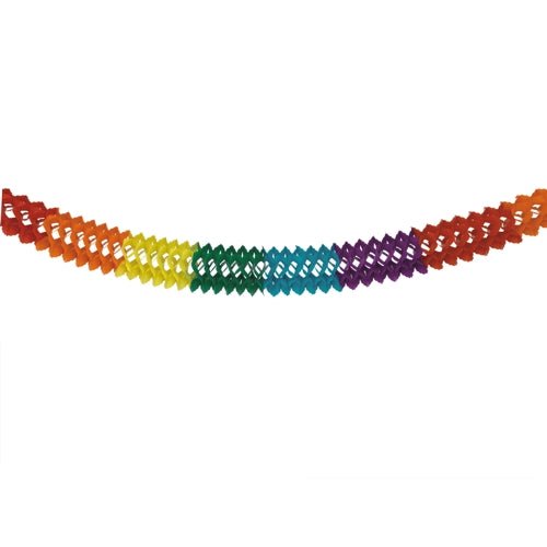 PAPSTAR Girlande "Rainbow", Papier, Ø 16 cm, 6 m lang, bunt | Beutel (1 Stück)
