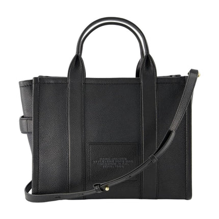 The Medium Tote Tasche aus Leder Schwarz