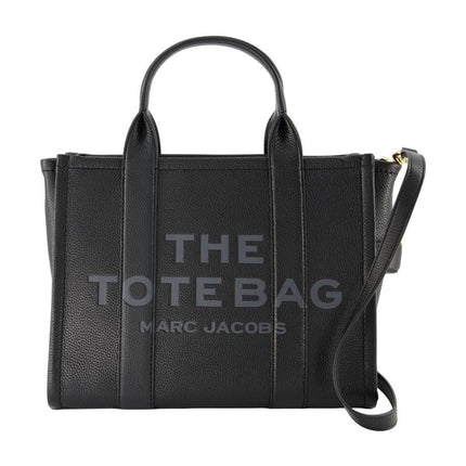The Medium Tote Tasche aus Leder Schwarz