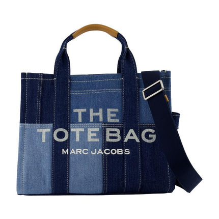 Tasche Medium Tote Traveler aus Baumwolle Blau