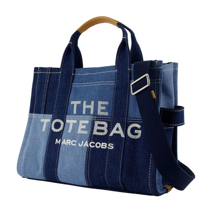 Tasche Medium Tote Traveler aus Baumwolle Blau