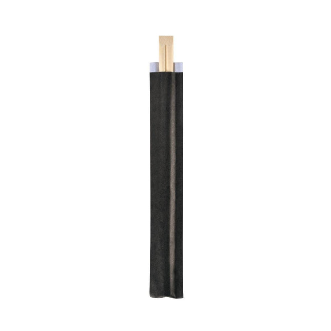 Essstäbchen, 210 mm  Natural/Schwarz Bambus 210 | Packung (100 Stück)