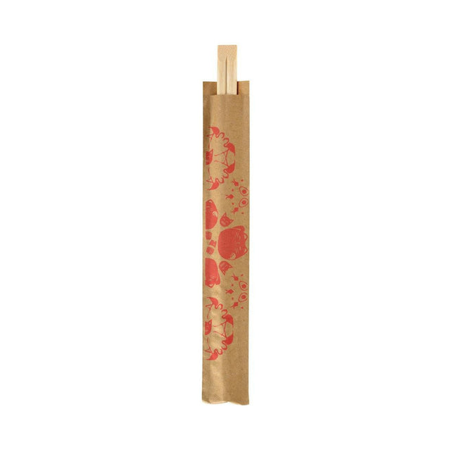 Essstäbchen, 210 mm, Emoji Sakura   Bambus 210 | Packung (100 Stück)