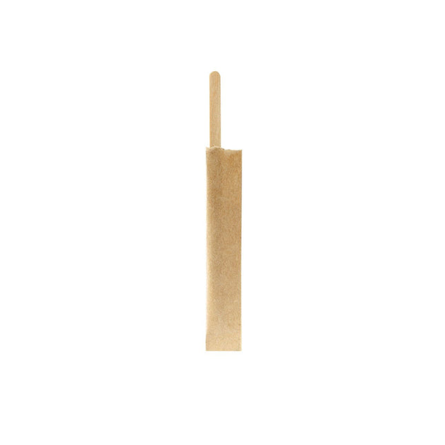 Holzrührstäbchen, einzeln verpackt 110 mm, Holz  Natural Holz 110 | Packung (100 Stück)