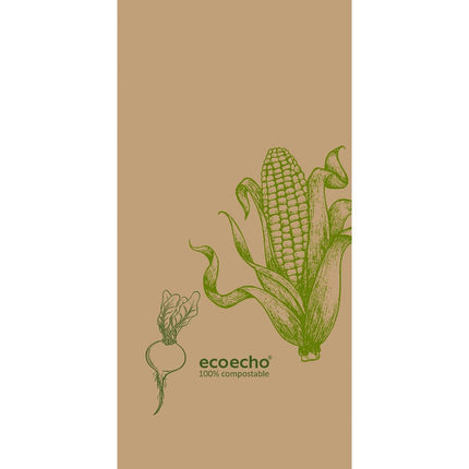 Zelltuchservietten 40 x 40 cm 2-lagig 1/8 Buchfalz Veggies | Packung (300 Stück)