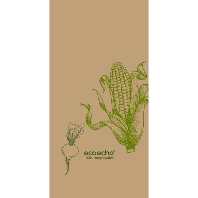 Zelltuchservietten 40 x 40 cm 2-lagig 1/8 Buchfalz Veggies | Packung (300 Stück)