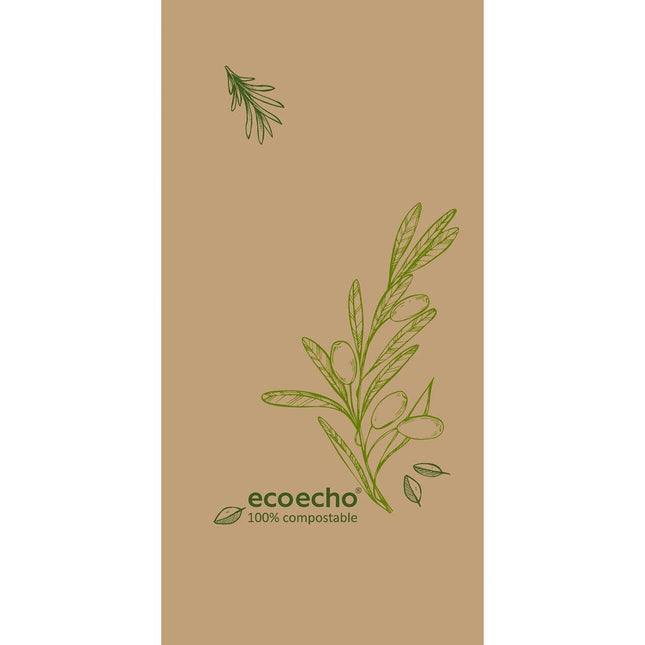 Zelltuchservietten 40 x 40 cm 3-lagig 1/8 Kopffalz Veggies | Packung (250 Stück)