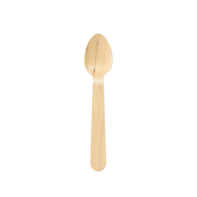 Kaffeelöffel 110 mm, Holz gewachst  Natural gewachst 110 | Packung (100 Stück)